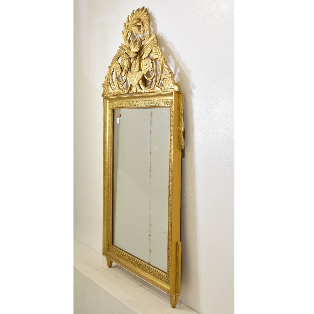 SPC186 1 antique gold leaf mirror antic carved XVIII.jpg